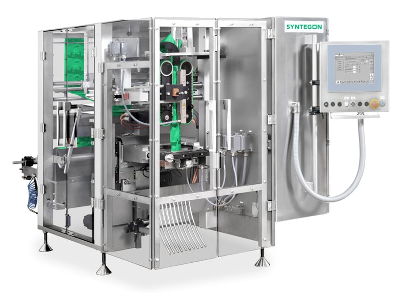 SVE Basic vertical bagger with open design for easy maintenance and hygiene.
