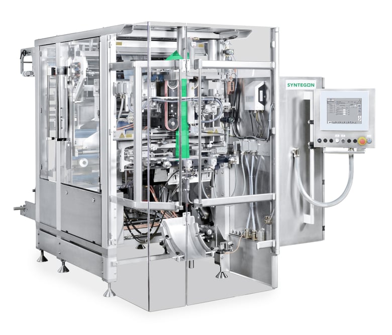SVE Corner Seal vertical packaging machine, designed for pillow and corner-sealed bags.