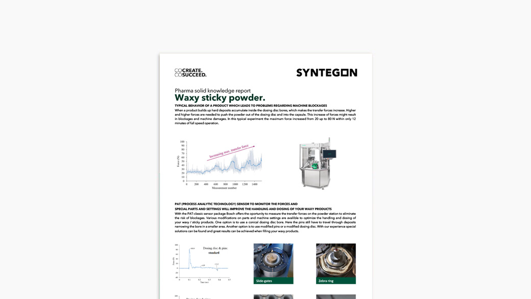 Knowledge Report Waxy Sticky Powder