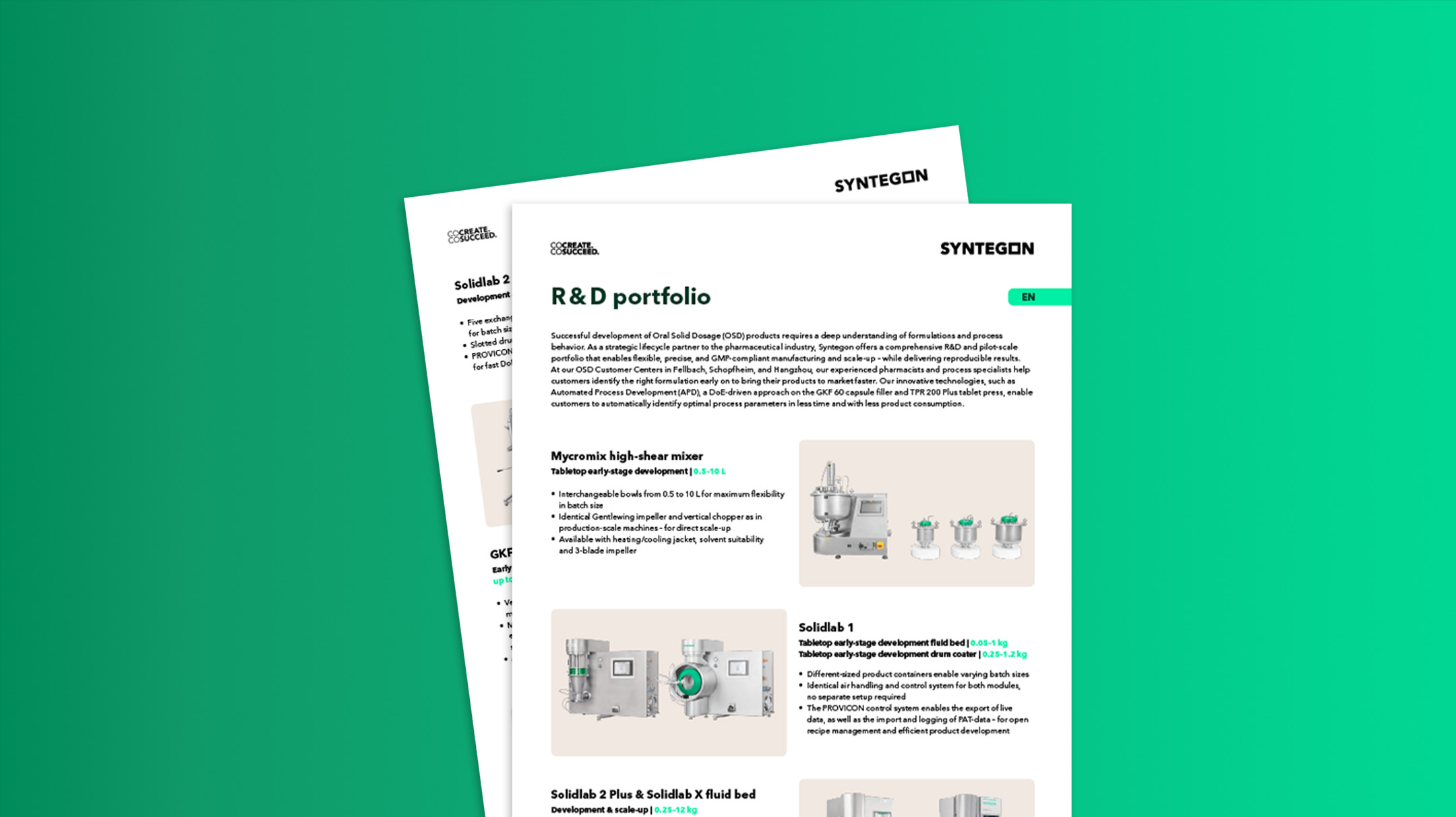 R & D Portfolio Flyer