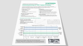 Commissioning of TPR tablet presses