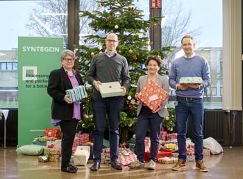 Verpacken für einen guten Zweck – Syntegon erfüllt Weihnachtswünsche – Waiblingen