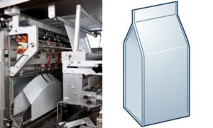 Corner-sealing module (left) and corner-seal bag (right).