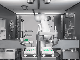 Automated robotic system streamlining small-scale pharmaceutical production for time efficiency