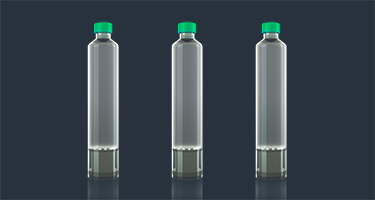 Single RTU cartridge for pharmaceutical filling solutions, part of Syntegon's packaging type selection process for tailored solutions