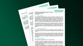 Ergänzende Einkaufsbedingungen für Software Syntegon Group