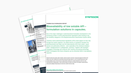 Knowledge Report Bioavailibility of low soluble API - formulation solutions in capsules