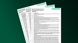 Special Contractual Terms for Construction Services