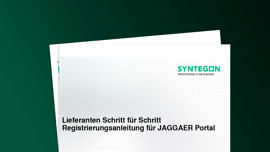 Lieferanten Schritt für Schritt Anleitung für Registrierung in Jaggaer Portal