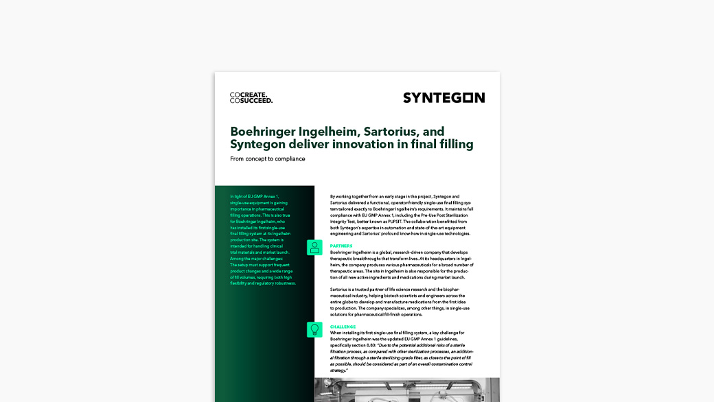 Case Study Sartorius x Boehringer