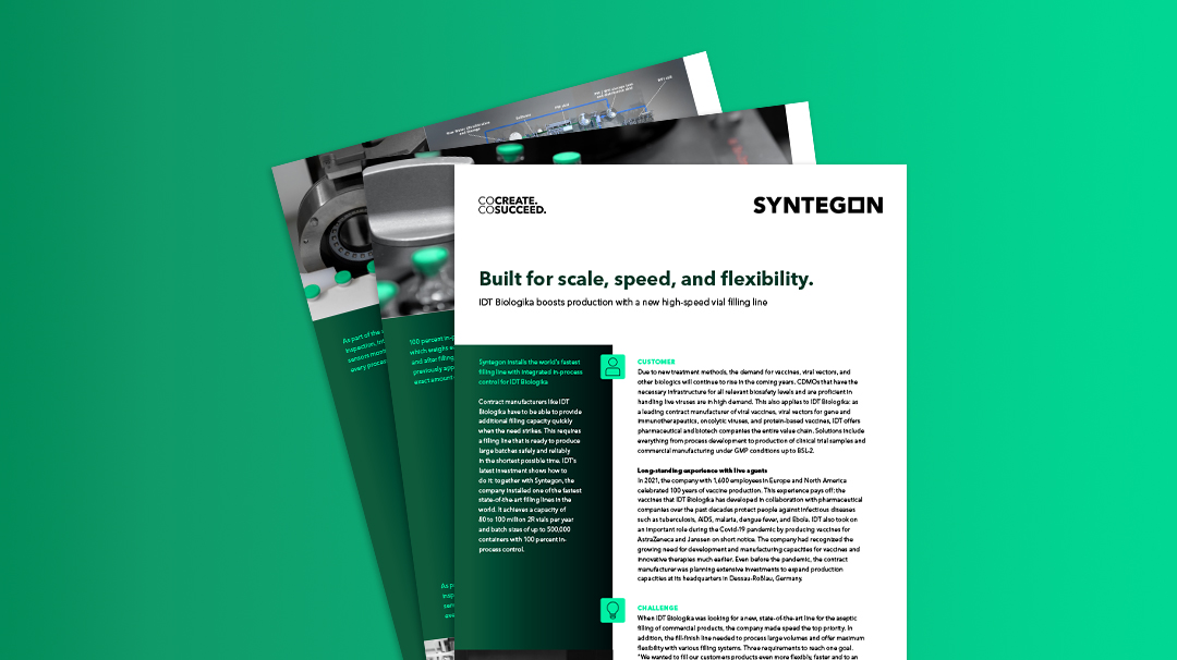 IDT Biologika Fallstudie zur Hochgeschwindigkeits-Vialabfülllinie
