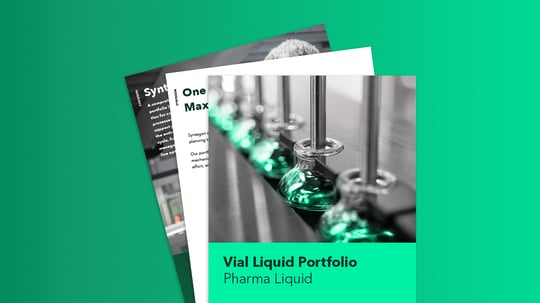 Vial filling portfolio brochure for line concepts