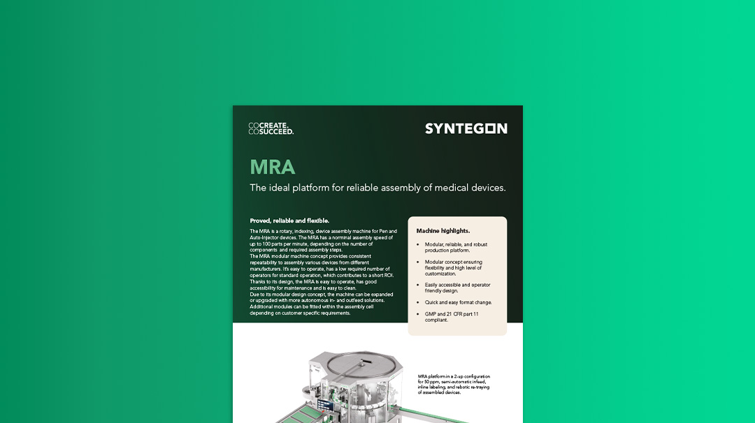 MRA auto-injector flyer