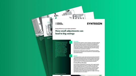 Pure steam energy efficiency for cost savings